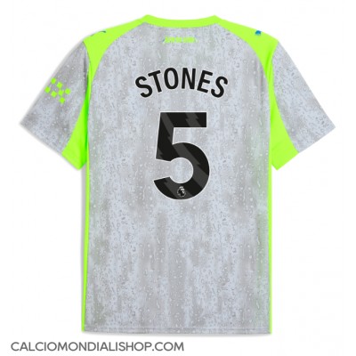 Maglie da calcio Manchester City John Stones #5 Terza Maglia 2025-26 Manica Corta Maglie da calcio Manchester City John Stones #5 Terza Maglia 2025-26 Manica Corta